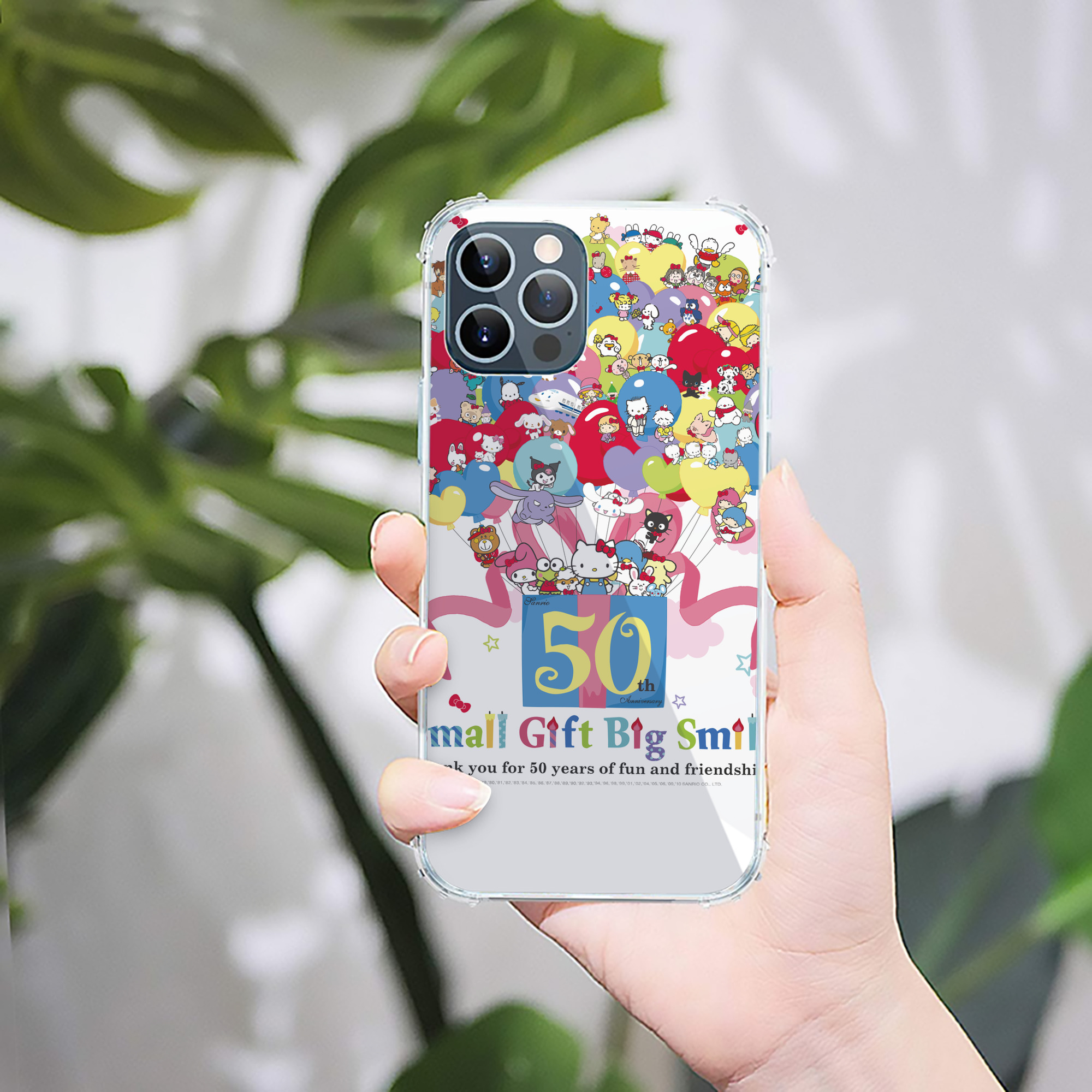 （画像用） Hello Kitty ハローキティ 【iPhone 12シリーズ対応】透明スマホケース（クリアソフトケース）